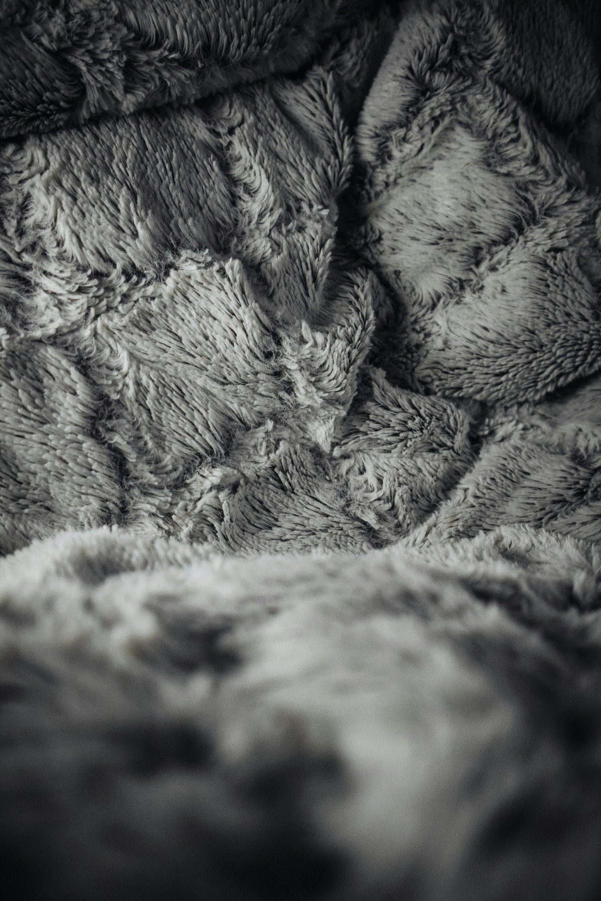 Grey Sherpa Fleece Blanket